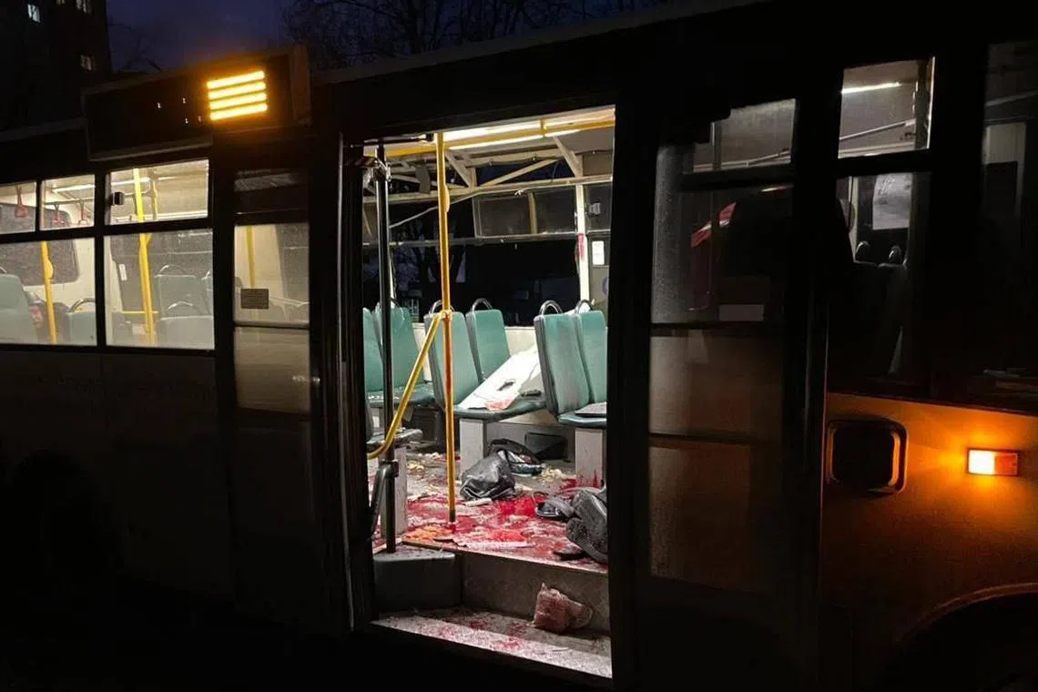 A 49-year-old man was killed in the Russian attack on a civilian passenger bus in Ukraine's Kherson city.