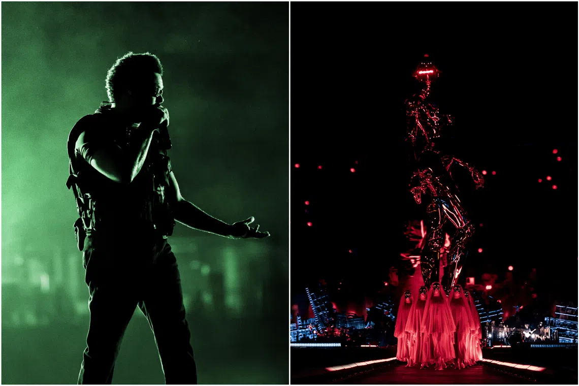 Canadian pop star The Weeknd sang to a sold out, 55,000-strong crowd at the National Stadium.
