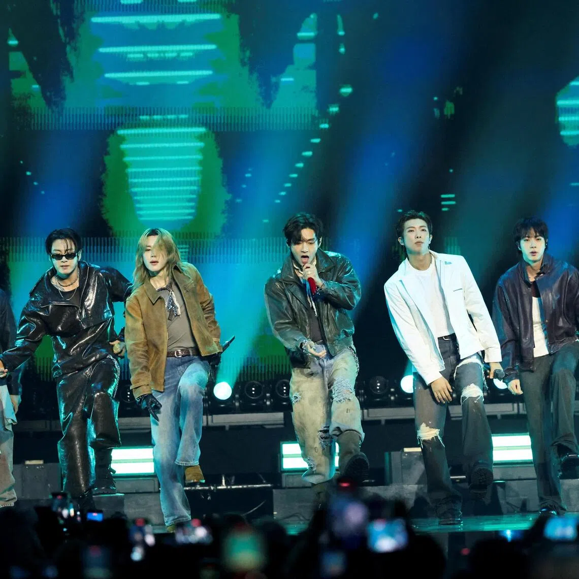 BTS performs at the iHeartRadio Music Festival at the T-Mobile Arena in Las Vegas, Nevada, US, September 18, 2026. REUTERS/Mario Anzuoni