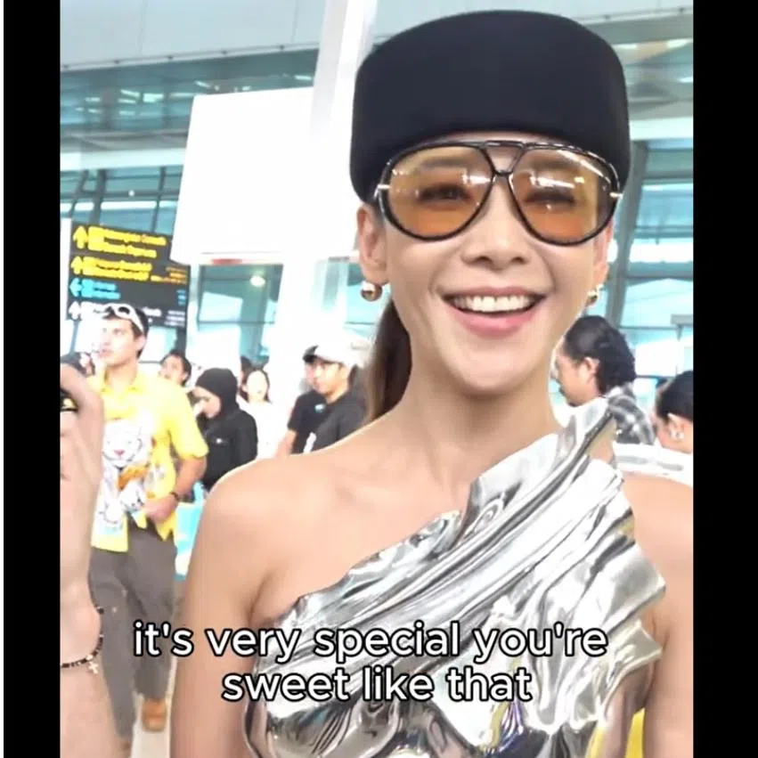 Fiona Xie (left) recently appeared in videos from the Tokyo Sims TikTok street interview series hosted by Kole Sims (right).