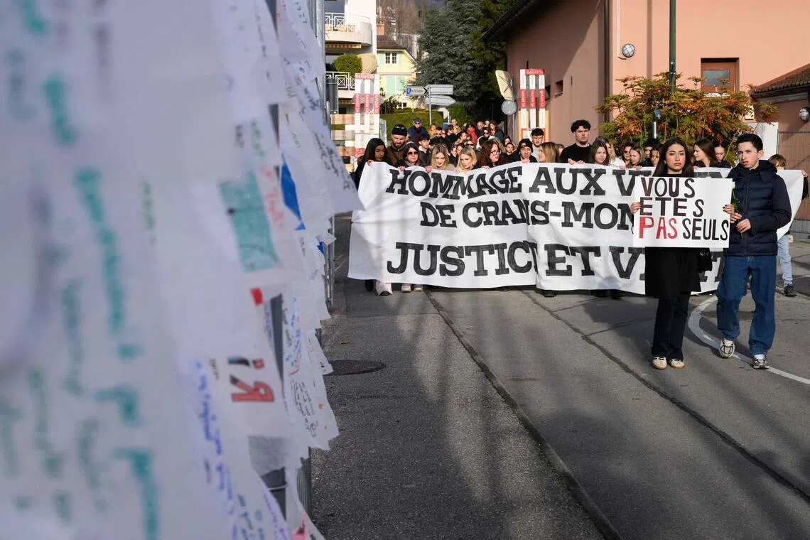 Crans-Montana fire: Protesters demand ‘justice’ one month after Swiss bar blaze