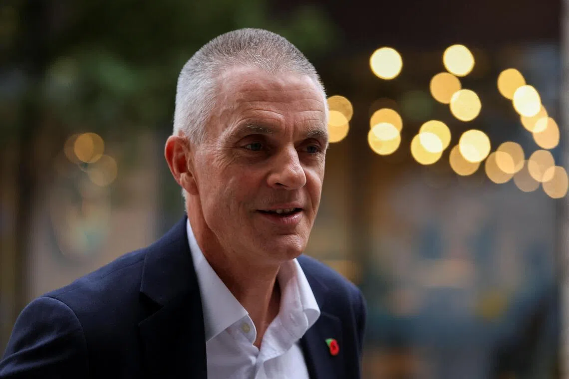 Mr Tim Davie stepped down as head of the BBC on Nov 9 following accusations of bias at the British broadcaster.
