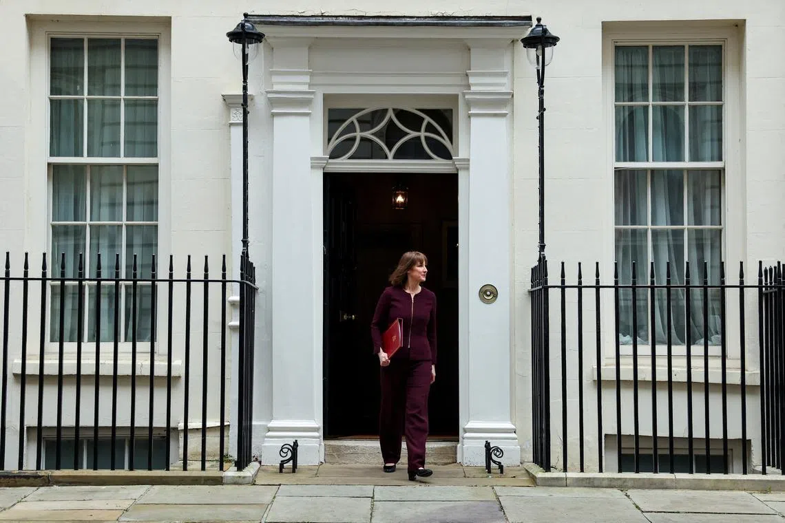 British Chancellor of the Exchequer Rachel Reeves leaves 11 Downing Street ahead of presenting the Spring Statement to Parliament, in London, Britain, March 26, 2025. REUTERS/Toby Melville