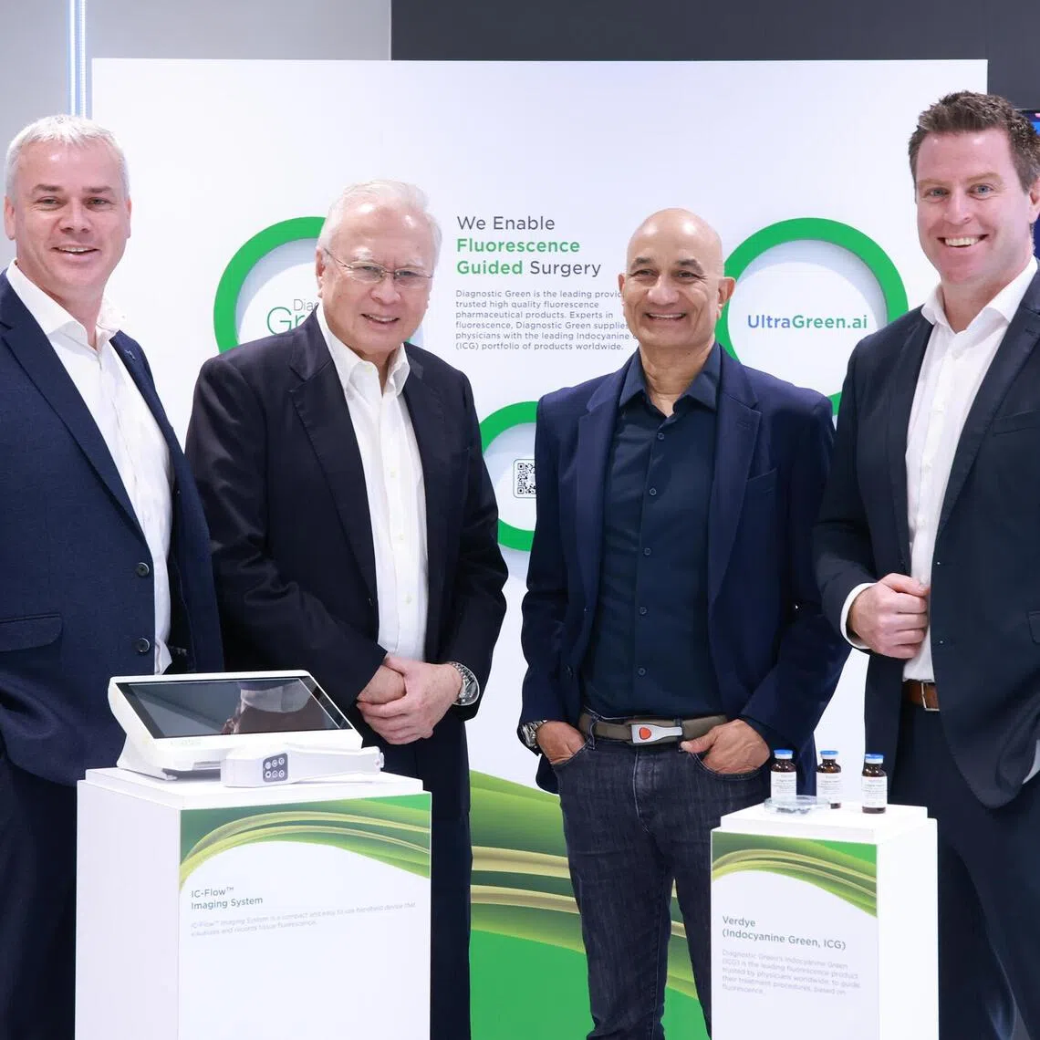 saipo26 - From L to R: UltraGreen.ai chief operating officer Declan Cassells, chairman Kwa Chong Seng, chief executive officer Ravinder Sajwan, chief financial officer Eamon Lynch 