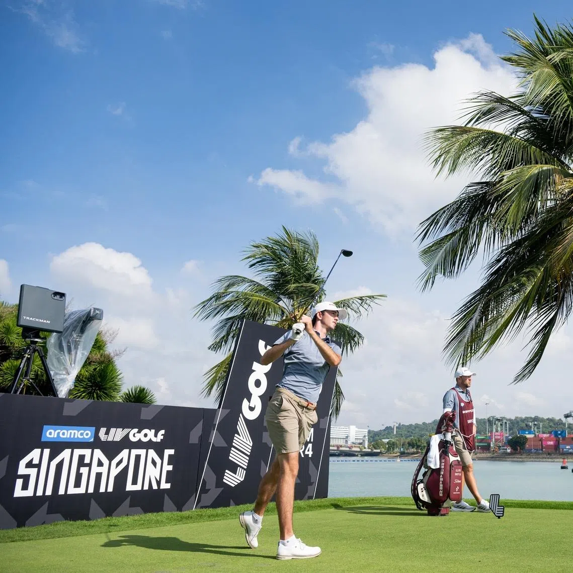 Australian Elvis Smylie (left) is among several golfers aged 25 and below who are hoping to make their mark on LIV Golf.