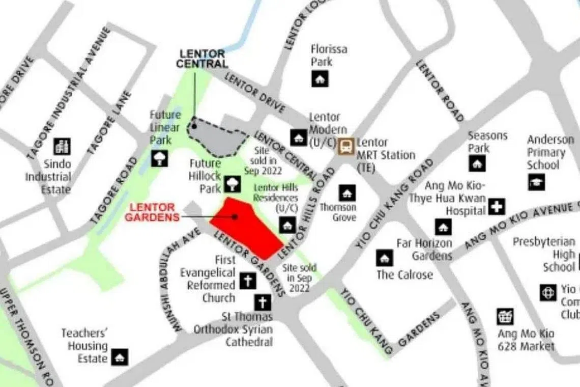 GuocoLand, Hong Leong Holdings tie-up is sole bidder for Lentor Gardens  site at URA tender | The Straits Times