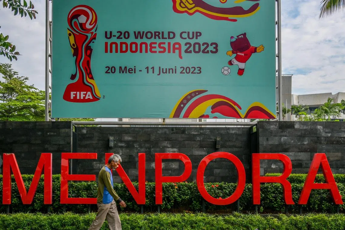 World football governing body Fifa stripped Indonesia of hosting rights on Wednesday. 