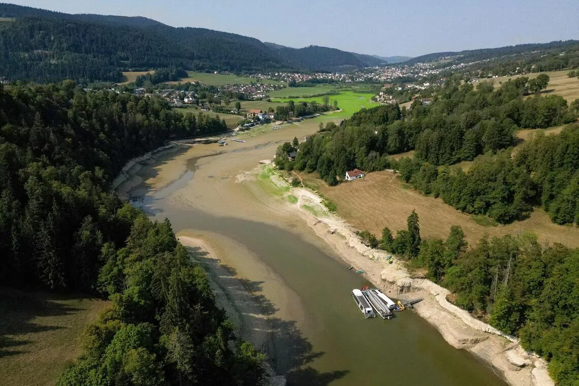 The lake is normally thronged with campers, swimmers and canoeists in the summer.