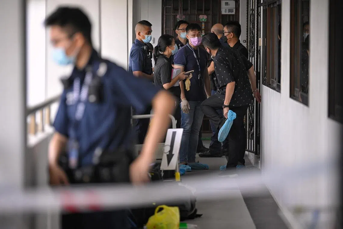 Tan Qiu Yan is accused of murdering her father sometime between 8pm on Thursday and 5.25am on Friday.