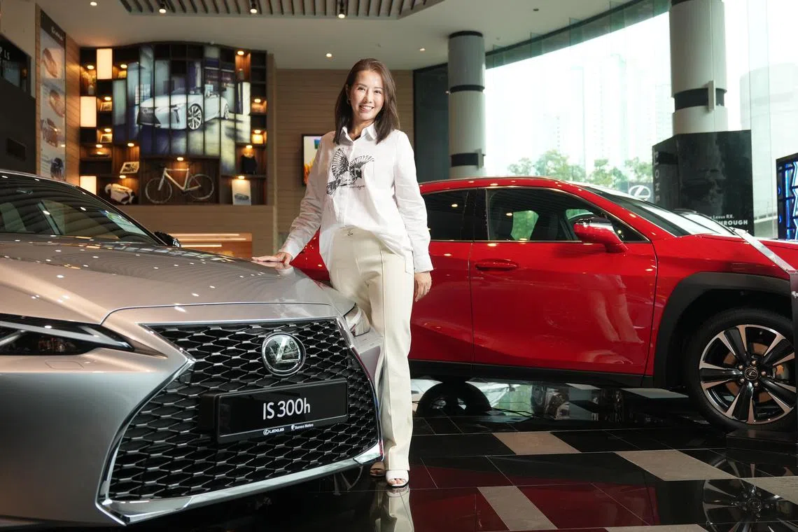 Woman at the wheel: Ms Jasmmine Wong will leave Inchcape Singapore to join ALJ, a Dubai-based international motor group.