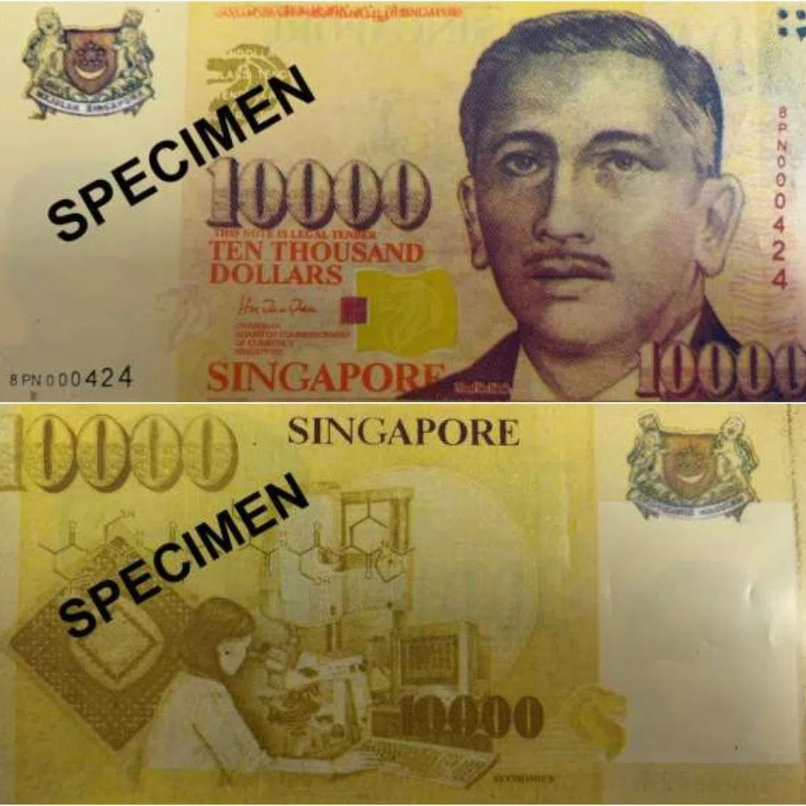 Aurick Kenji Almira Valeryan, 22, is accused of one count of handing the note to a UOB officer despite having reason to believe it was fake.