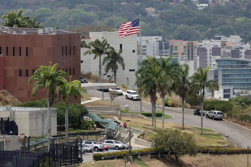 The US embassy in Caracas, Venezuela resumed operations on March 30 after it was shuttered in 2019.