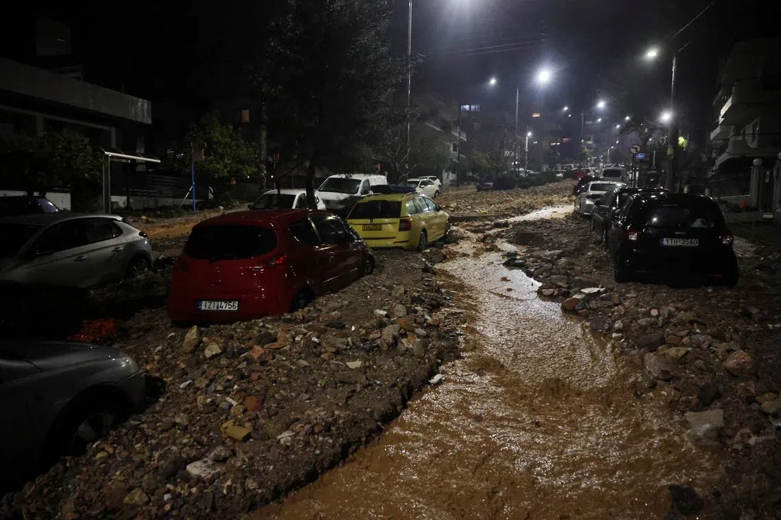 Two dead as rainstorm pounds Greece