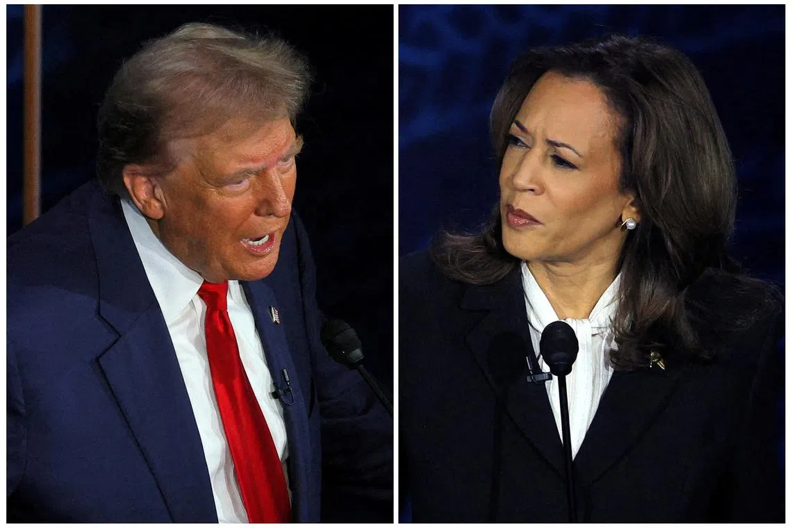 Trump and Ms Harris debated each other for the first time on Sept 10, in a contest that polls showed she won.