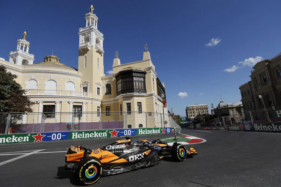 Australian driver Oscar Piastri of McLaren during the Azerbaijan Grand Prix.
