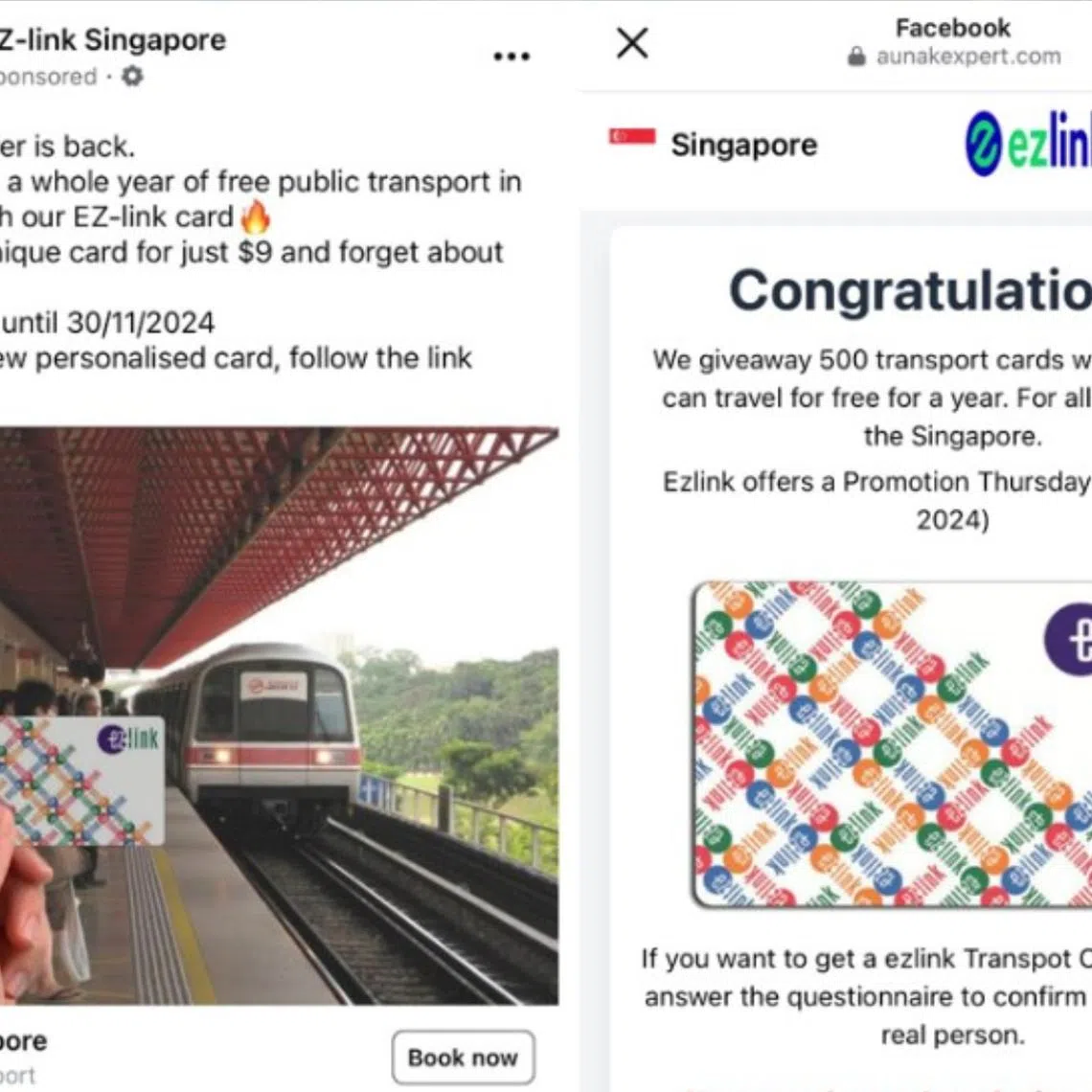 LTA cautioned commuters to avoid dubious URL links in social media posts and not to disclose their bank details to anyone. 