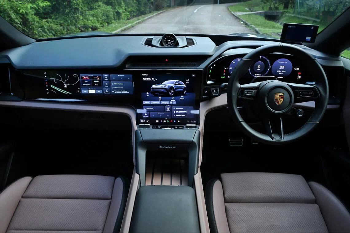 Screen time: The car has three screens in total - instrumentation, and a two-part infotainment touch display.