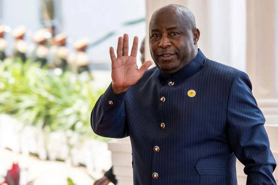 FILE PHOTO: Burundi President Evariste Ndayishimiye in Bujumbura, Burundi on May 6, 2023. REUTERS/Evrard Ngendakumana/File Photo