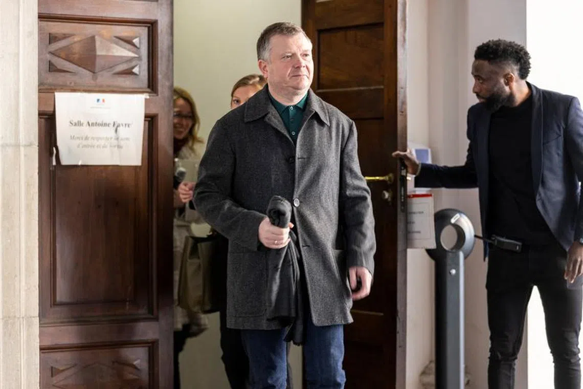 Billionaire Kostyantyn Zhevago leaves the court of appeals, following Ukraine's request to extradite him, in Chambery, France, March 16, 2023. REUTERS/Pierre Albouy/File Photo