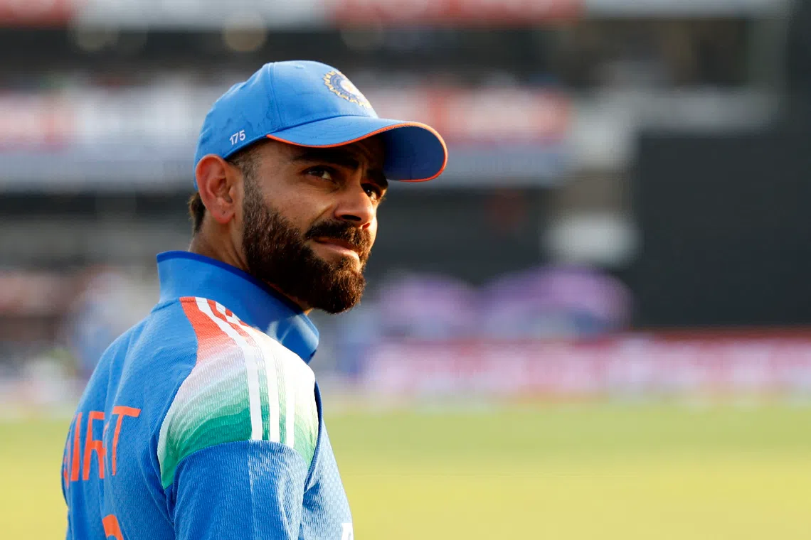Cricket - Second One Day International - India v England - Barabati Stadium, Cuttack, India - February 9, 2025 India's Virat Kohli looks on REUTERS/Sahiba Chawdhary