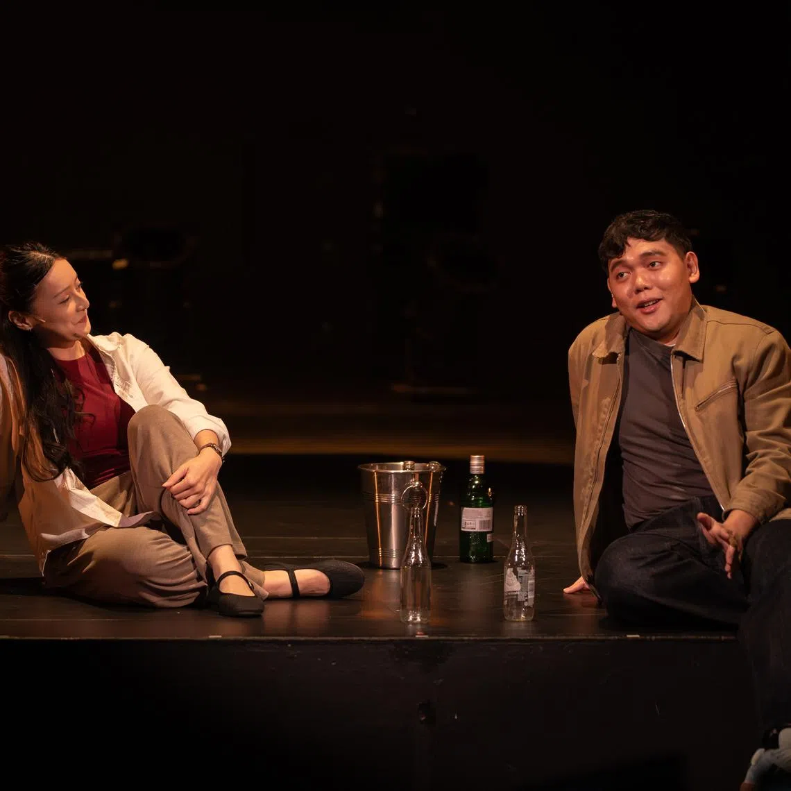 Juliana Kassim Chan and Marwyn Ho in Constellations.