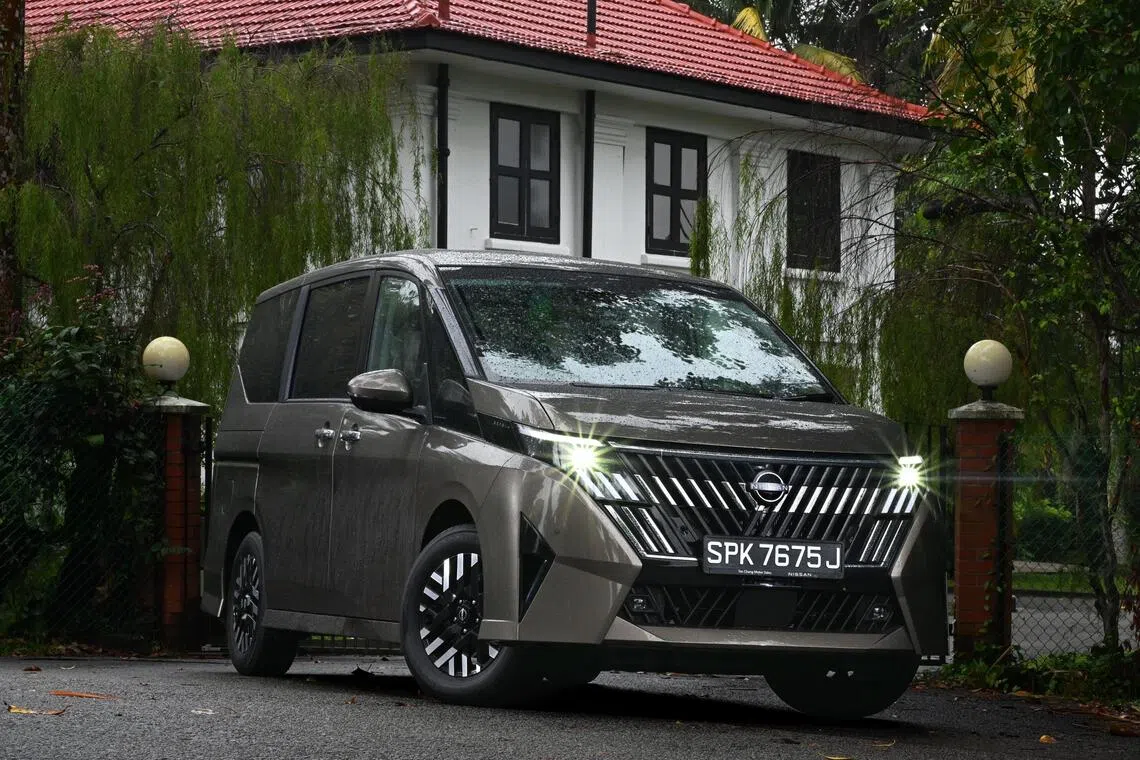 The Nissan Serena now steers itself to stay in the middle of the lane.