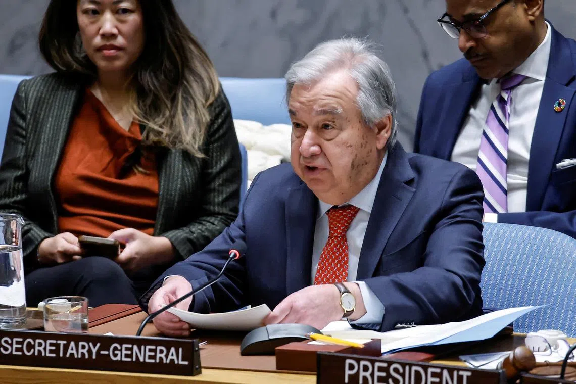 United Nations Secretary-General Antonio Guterres is due to address the Committee on the Exercise of the Inalienable Rights of the Palestinian People.