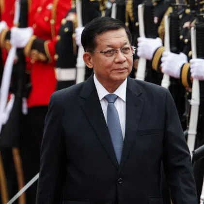 Despite Myanmar‘s troubled relations with ASEAN, President Min Aung Hlaing (right) was given a ceremonial welcome by Thai Prime Minister Anutin Charnvirakul during his visit to Bangkok on Aug 6.