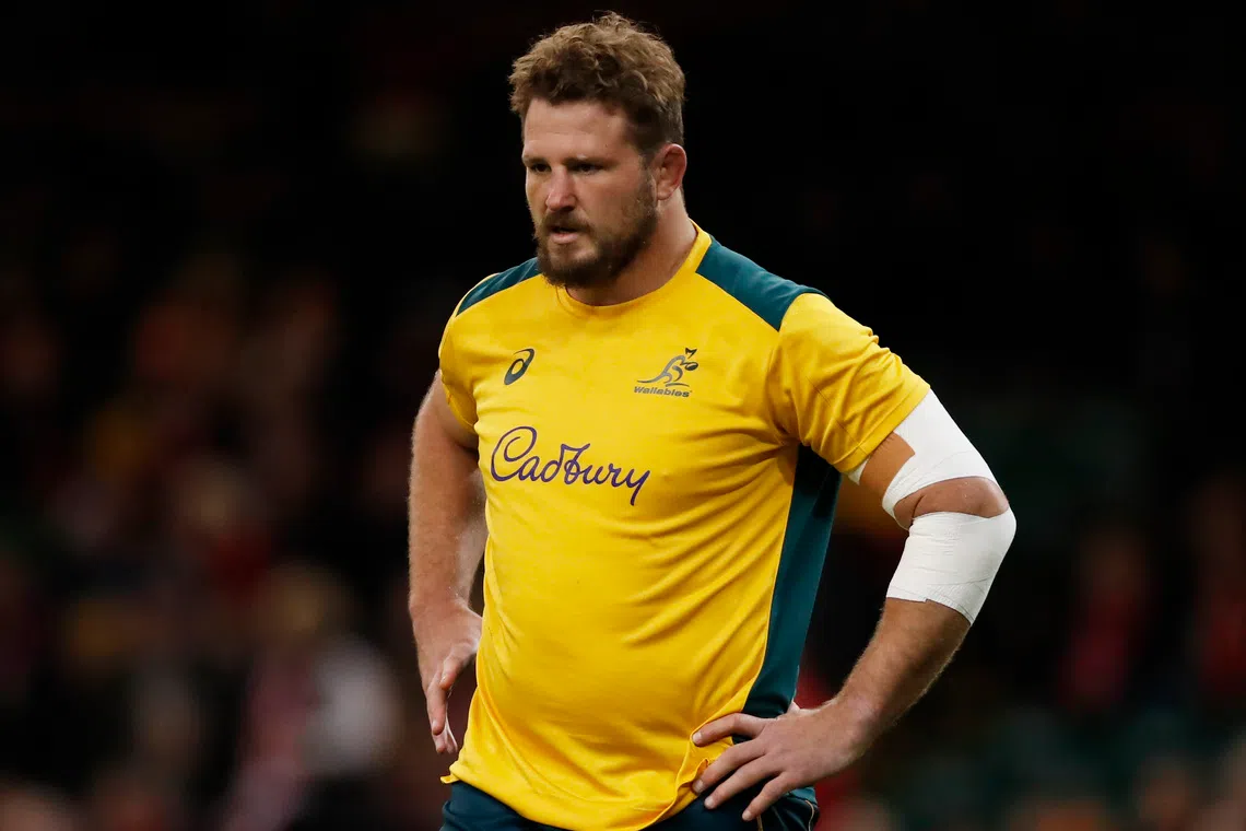 Rugby Union - Autumn International - Wales v Australia - Principality Stadium, Cardiff, Wales, Britain - November 20, 2021 Australia's James Slipper during the warm up before the match Action Images via Reuters/Andrew Boyers/File Photo