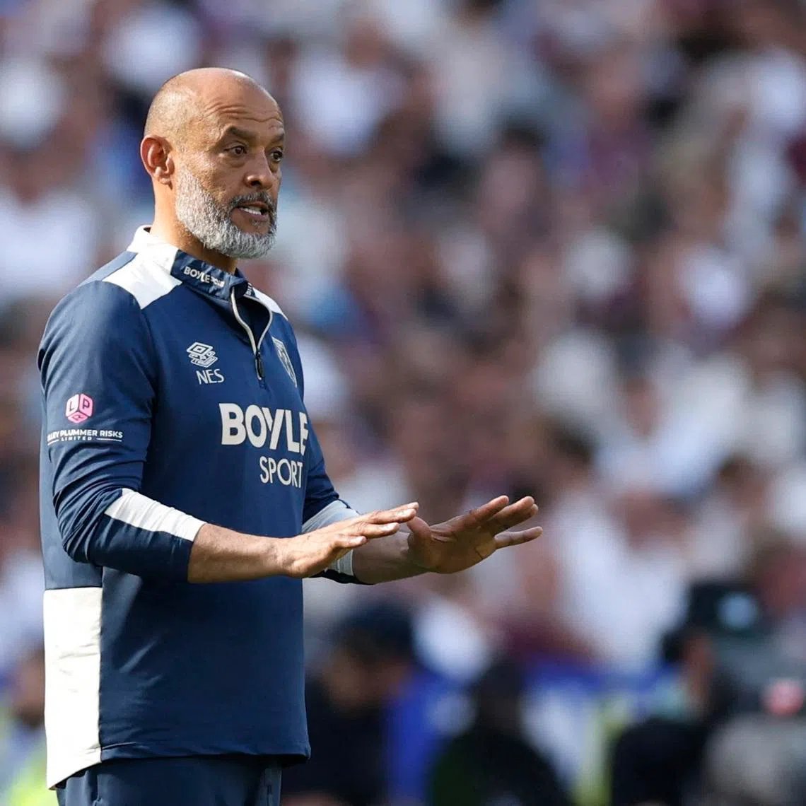 Soccer Football - Premier League - West Ham United v Leeds United - London Stadium, London, Britain - May 24, 2026 West Ham United manager Nuno Espirito Santo Action Images via Reuters/Peter Cziborra