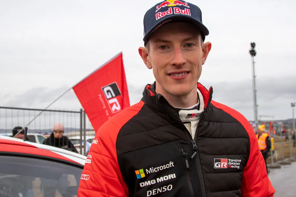 FIA World Rally Championship - Rally Sweden - Second Round - Torsby, Sweden - February 16, 2020. Elfyn Evans of Britain poses. Micke Fransson/TT News Agency/via REUTERS