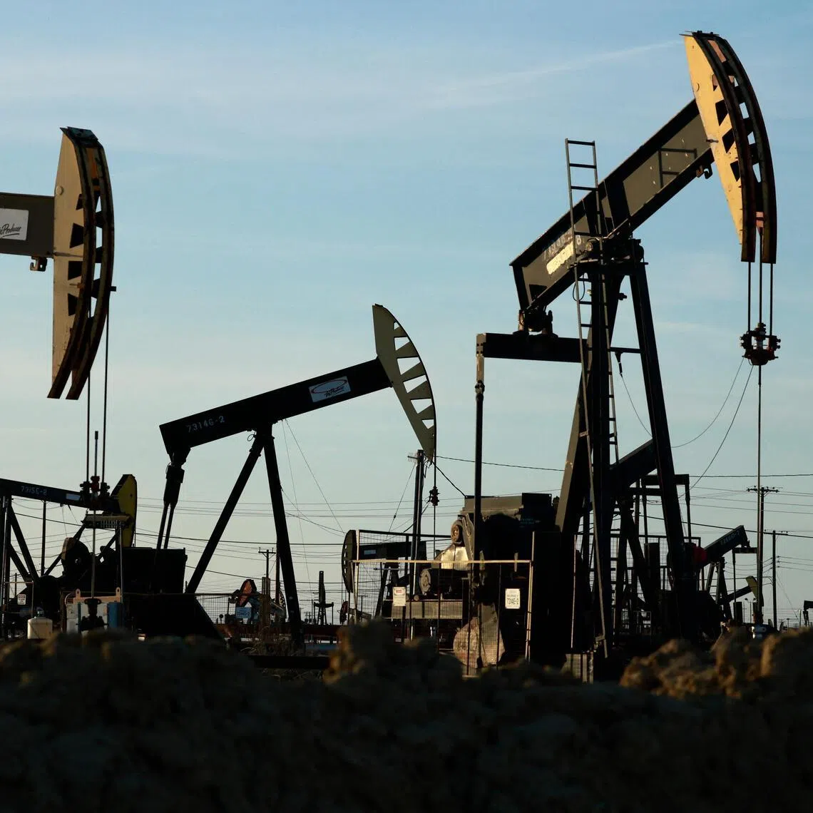 Pumpjacks in the Belridge oil field on March 10, near McKittrick, California.