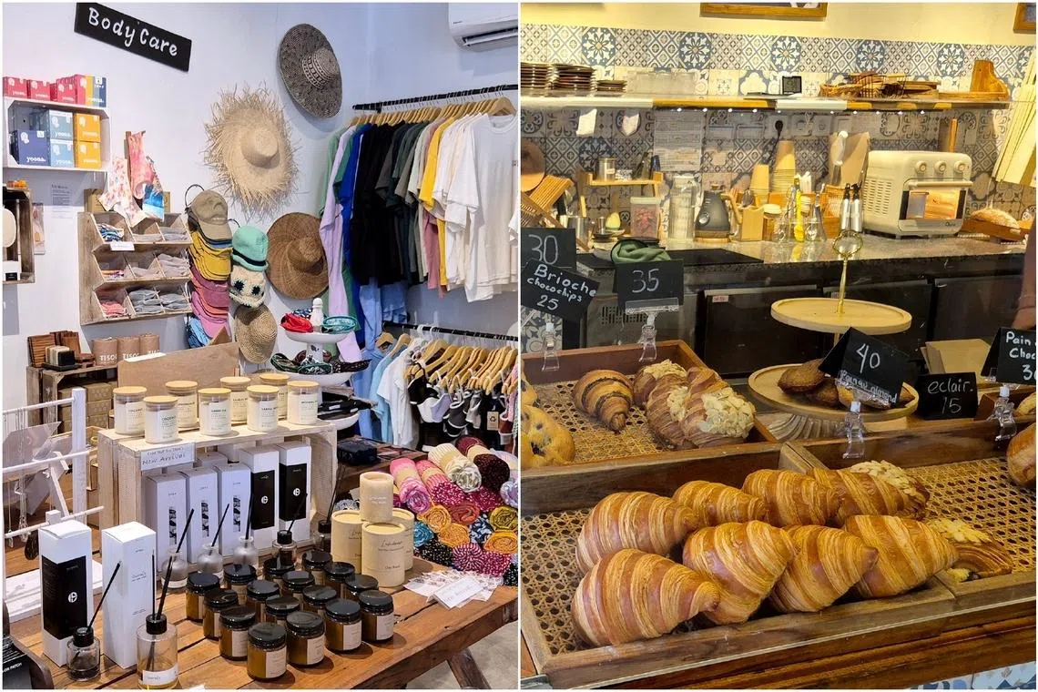 Shop for locally made natural beauty products or grab sweet and savoury pastries in Amed, a laid back part of Bali.
