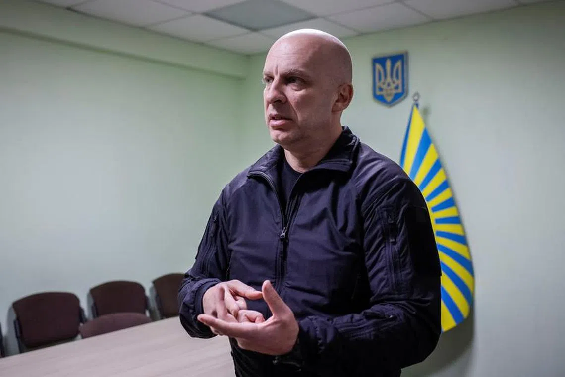 Vadym Filashkin, head of the Donetsk Regional Military Administration, attends an interview with Reuters, amid Russia's attack on Ukraine, in an undisclosed location in Donetsk region, Ukraine February 2, 2024. REUTERS/Alina Smutko/File Photo