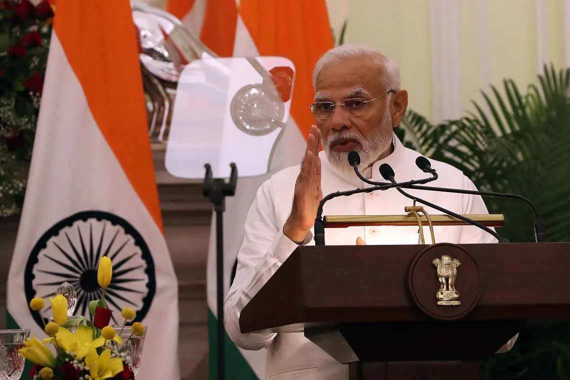 r Modi implored G-20 delegates to make the meeting a success, while tacitly acknowledging the bloc’s deep divisions over the conflict. 