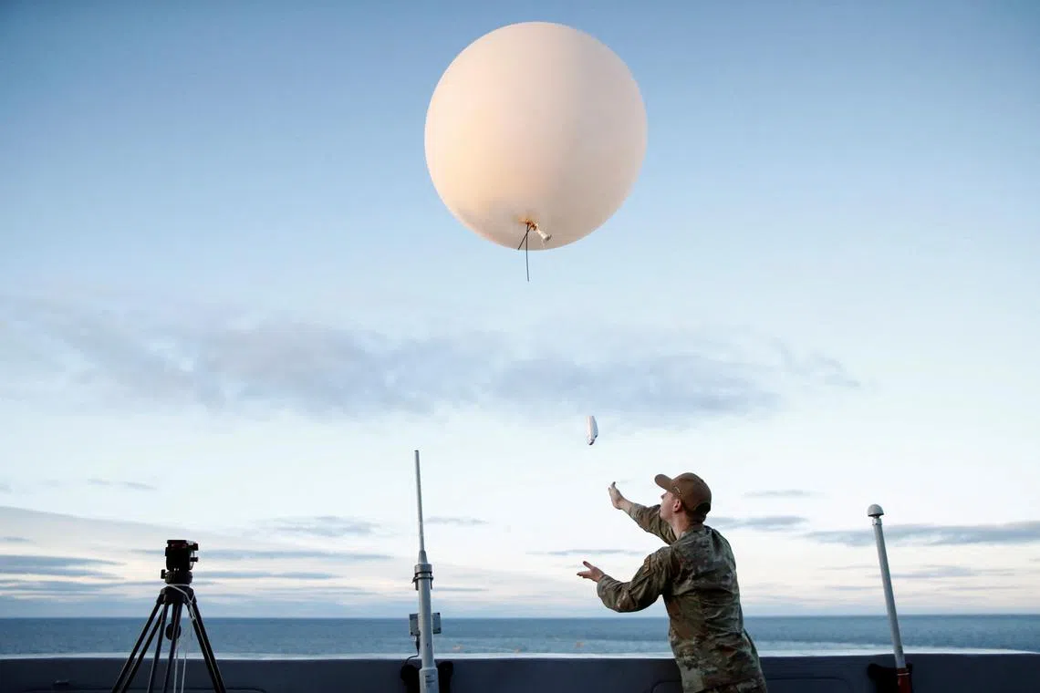 The US military has used high-altitude balloons to recover equipment that have returned from space.