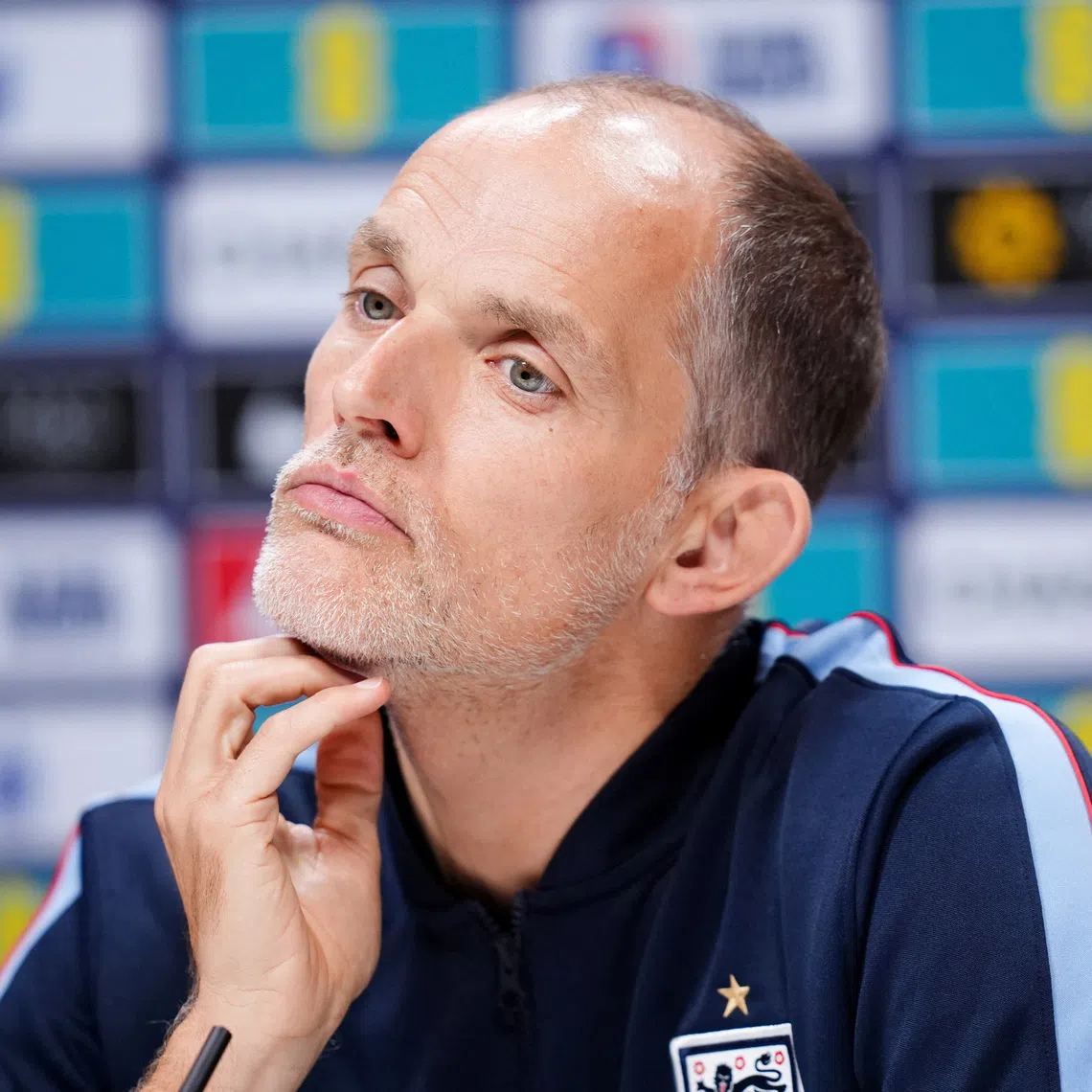 Soccer Football - Nations League - England Press Conference - Tottenham Hotspur Training Ground, London, Britain - October 5, 2026 England manager Thomas Tuchel during the press conference John Walton/Pool via REUTERS