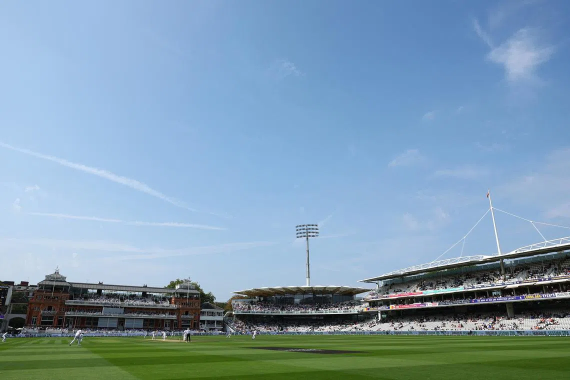 FILE PHOTO: Cricket - Second Test - England v Sri Lanka - Lord's Cricket Ground, London, Britain - September 1, 2024 General view inside the stadium during the match Action Images via Reuters/Andrew Boyers/File Photo
