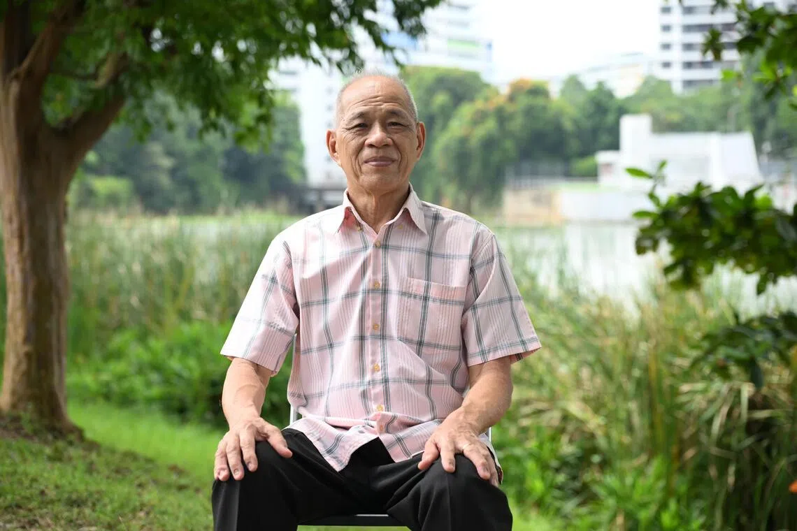 Oh Ghim Ho, 70, former Chye Kay Village resident and chairman of Ho Peck San Temple, grew up around the temple.