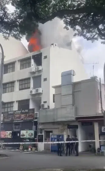 The fire broke out from the fourth storey of a shophouse along Serangoon Road at about 9.30am on July 22.