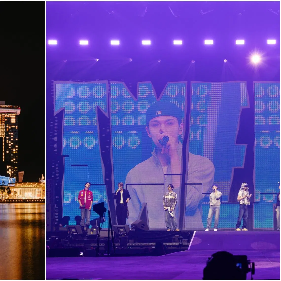 On the day of Seventeen's concert, the facade of Marina Bay Sands will be lit up in Rose Quartz and Serenity, the group's official fandom colours.