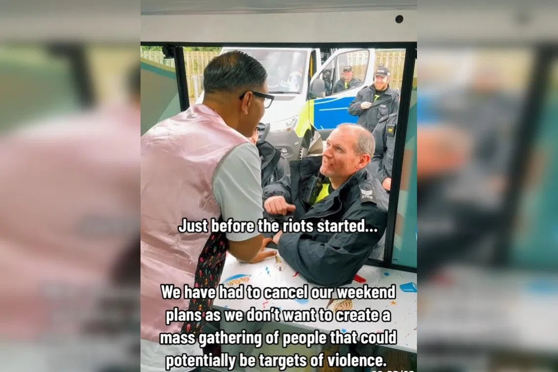 Mr Tee, King of Desserts, posted a TikTok video taken in the English city of Sunderland that amassed over 2.6 million views.