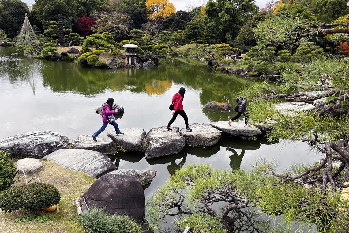 dljapan - Kiyosumi Gardens, a gorgeous Meiji-style garden with isowatari stepping stones that run along the pond, in Tokyo.




Credit: Denise Lim