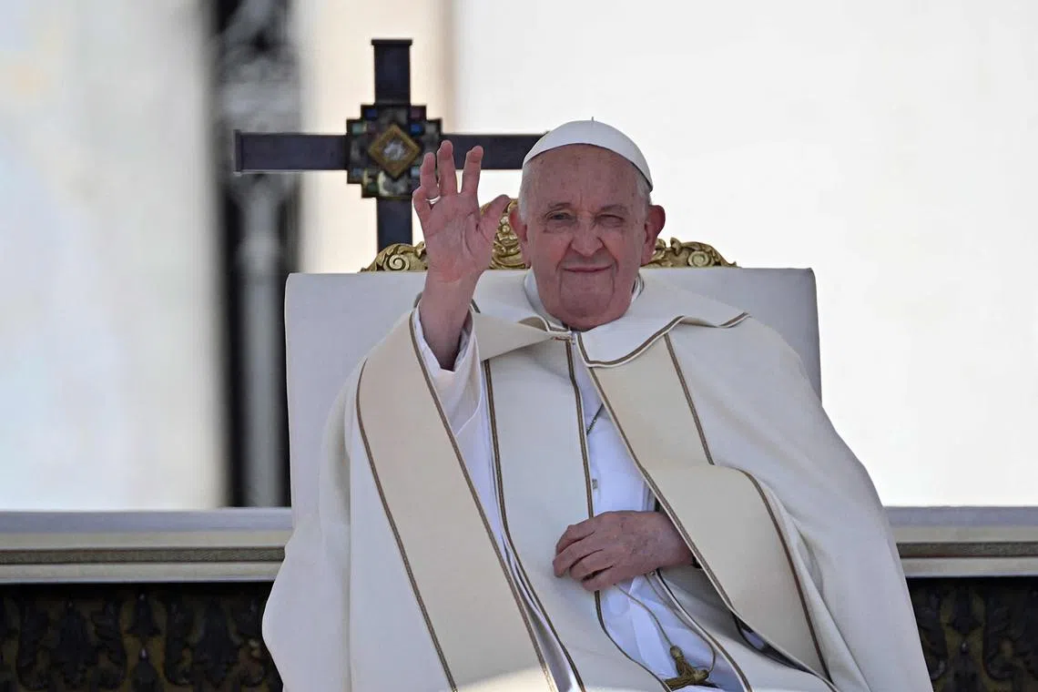 Pope Francis will celebrate mass on Sept 12, on the second day of his planned three-day visit to Singapore.
