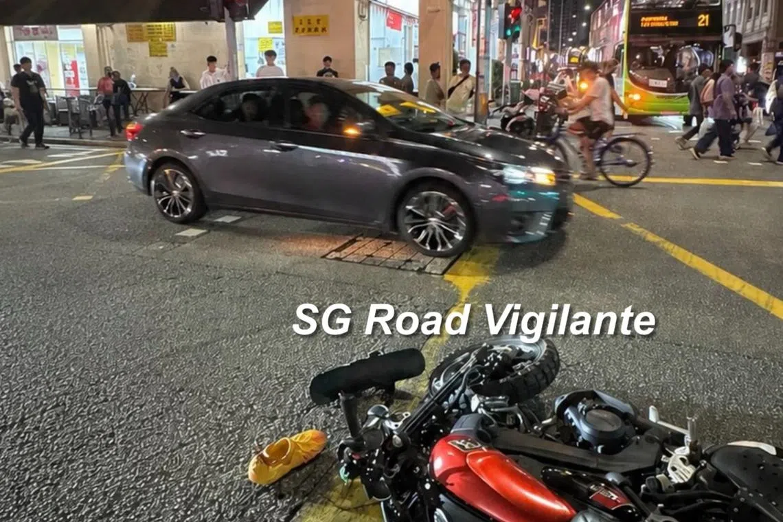 The accident took place at the junction of Kitchener Road and Jalan Besar at about 9.40pm on July 12.