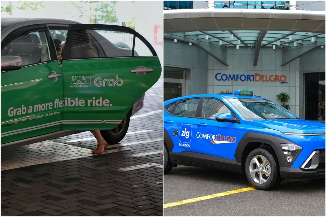 Grab passengers will pay $1.20, up from the current 90 cents while ComfortDelGro will increase the range of its platform fees to $1-$1.30.