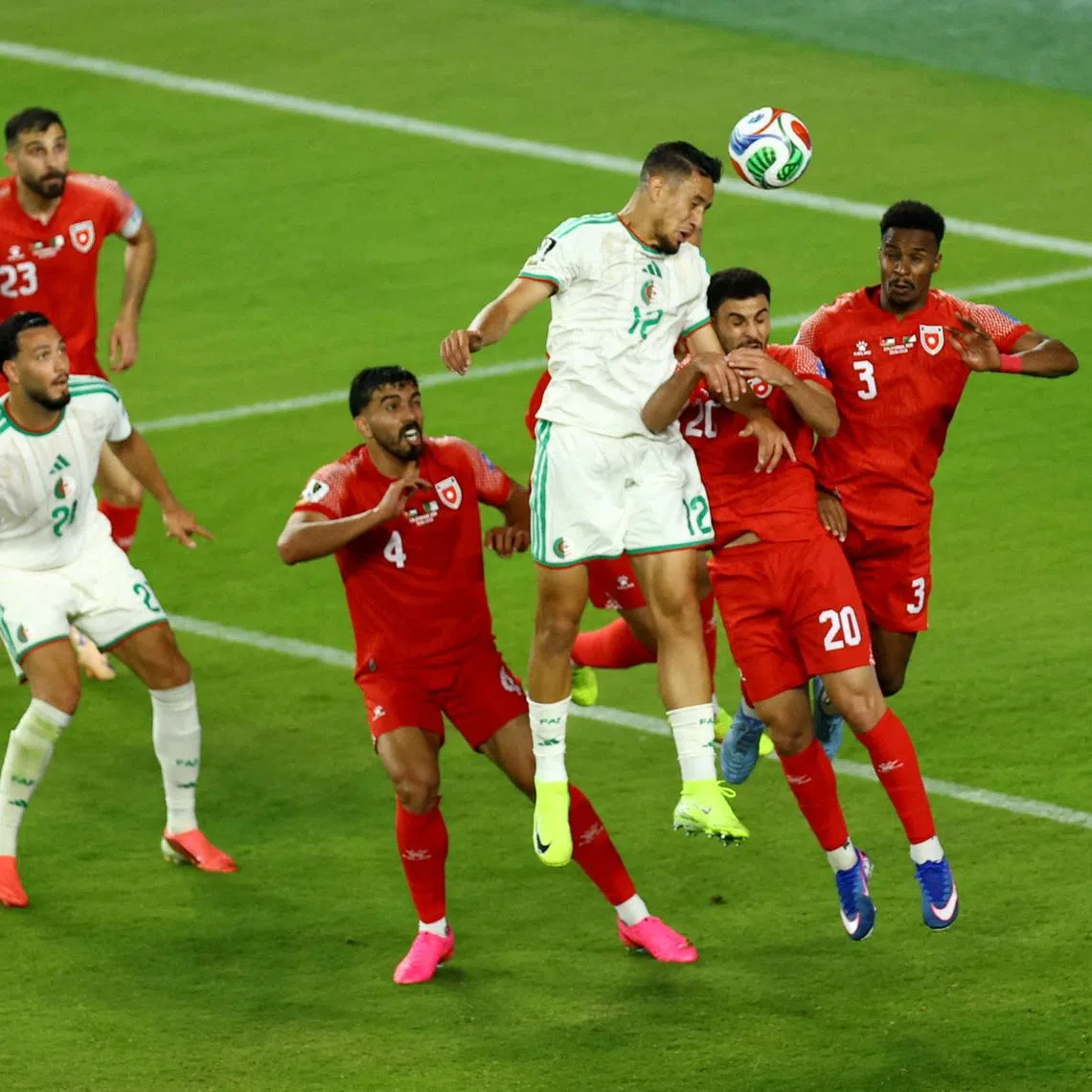 Algeria's Nadhir Benbouali scored the equaliser that kickstarted his side's comeback against Jordan.
