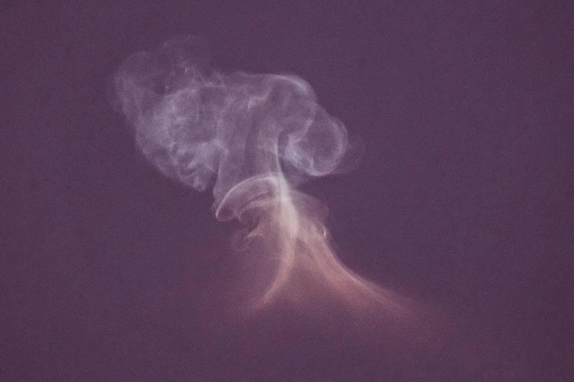 A ballistic missile which according to Israeli army was fired towards Israel from Yemen, is intercepted, as seen from Ashkelon, Israel, September 3, 2025. REUTERS/Amir Cohen