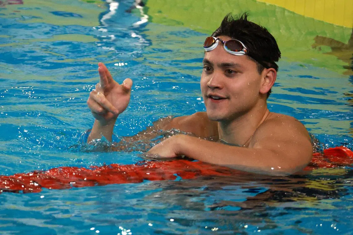 Joseph Schooling won two gold medals at the Hanoi SEA Games in 2022, including the 100m butterfly in 52.22sec.