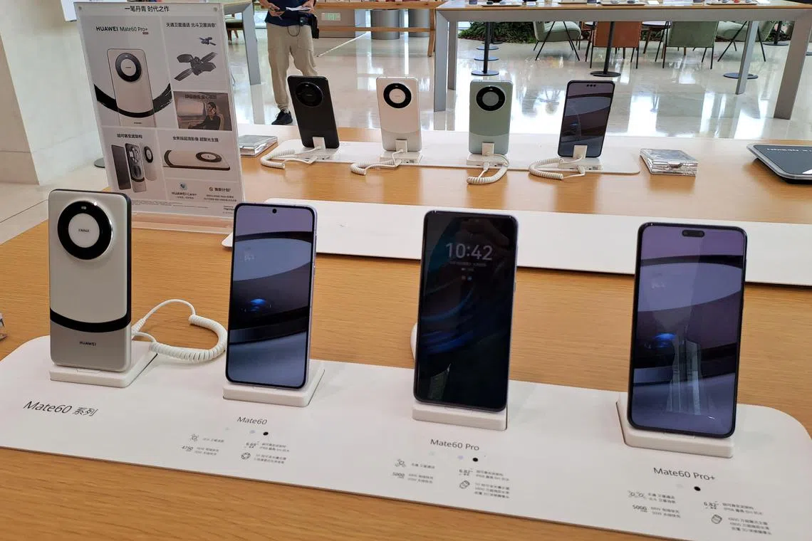 Huawei’s China smartphone sales surged 37 per cent in the third quarter as shoppers snapped up its Mate 60 series phones.